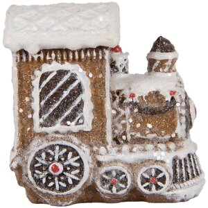 Clayre & Eef Décoration Locomotive de Noël 5x3x5 cm