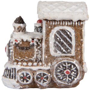 Clayre & Eef Décoration Locomotive de Noël 5x3x5 cm