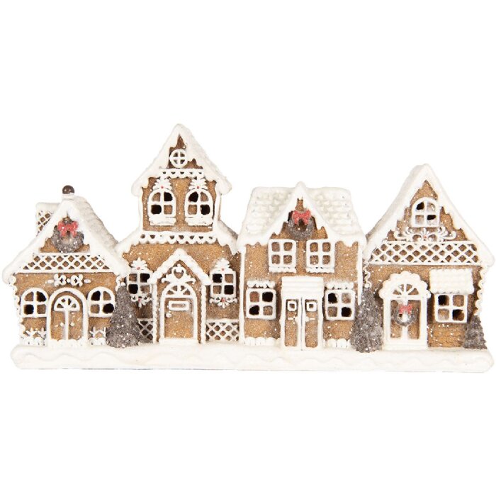 Clayre & Eef 6PR5377 Décoration de Maison 25x6x13 cm Marron/Blanc