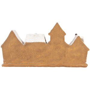 Clayre & Eef 6PR5377 Décoration de Maison 25x6x13 cm Marron/Blanc