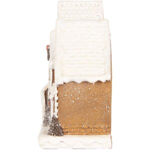 Clayre & Eef 6PR5377 Décoration de Maison 25x6x13 cm Marron/Blanc