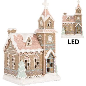 Maison Décorative LED Clayre & Eef 14x12x23 cm