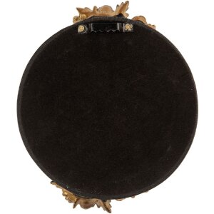 Miroir mural Clayre & Eef 62S340S 14x2x16 cm Noir et Doré
