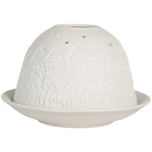 Clayre & Eef Bougeoir en Porcelaine Ø 12x8 cm