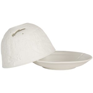 Clayre & Eef Bougeoir en Porcelaine Ø 12x8 cm