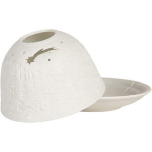 Clayre & Eef Bougeoir en Porcelaine Ø 12x8 cm