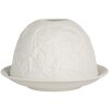 Clayre & Eef 6CE2209 Bougeoir en porcelaine blanc Ø 12x8 cm