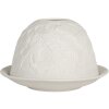 Clayre & Eef 6CE2209 Bougeoir en porcelaine blanc Ø 12x8 cm