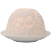 Clayre & Eef 6CE2209 Bougeoir en porcelaine blanc Ø 12x8 cm