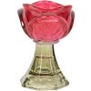 Clayre & Eef Bougeoir Rose-Vert Ø 7x10 cm