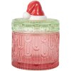 Clayre & Eef 6GL5343 Pot à provisions Rouge Vert Ø 9x12 cm