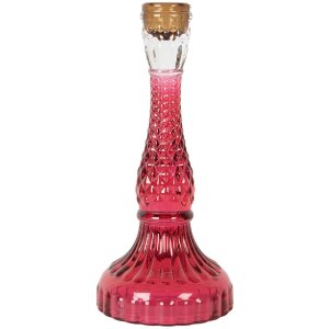 Clayre & Eef Bougeoir Verre Ø 10x22 cm Rose