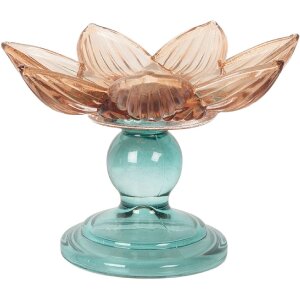 Clayre & Eef 6GL5346 Bougeoir Verre Ø 14x10 cm