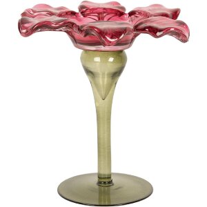 Clayre & Eef Bougeoir Verre Ø 14 cm