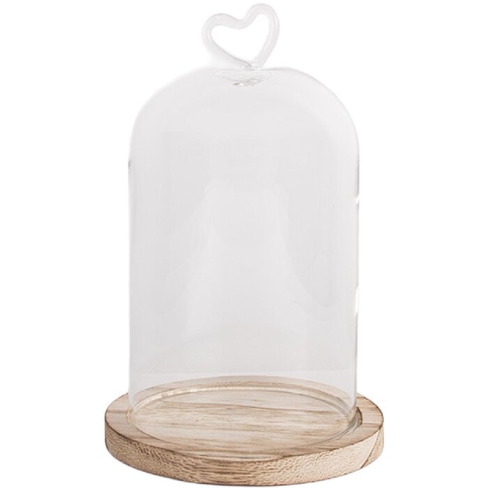 Cloche en verre Ø 12x19 cm Clayre & Eef