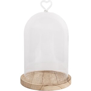 Cloche en verre Clayre & Eef 6GL5360 Ø 14x22 cm