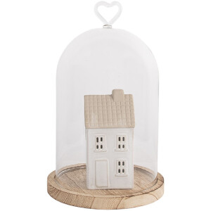 Cloche en verre Clayre & Eef 6GL5360 Ø 14x22 cm
