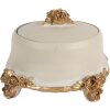 Boîte à bijoux Ø 14x9 cm Beige-Or Clayre & Eef