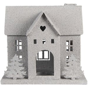 Clayre & Eef Déco Maison 26x17x24 cm Gris