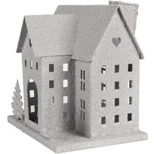 Clayre & Eef Déco Maison 26x17x24 cm Gris