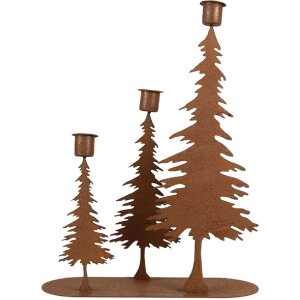 Clayre & Eef 6Y5936 Bougeoir 25x9x33 cm en métal