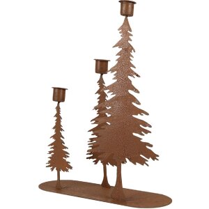 Clayre & Eef 6Y5936 Bougeoir 25x9x33 cm en métal