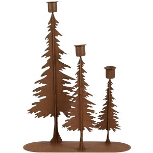 Clayre & Eef 6Y5936 Bougeoir 25x9x33 cm en métal