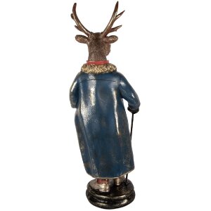 Clayre & Eef Décoration Renne 25x18x66 cm Marron Rouge