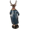 Clayre & Eef Décoration Renne 25x18x66 cm Marron Rouge