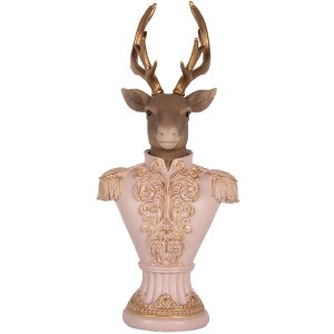 Buste de cerf décorative Clayre & Eef 16x14x36 cm