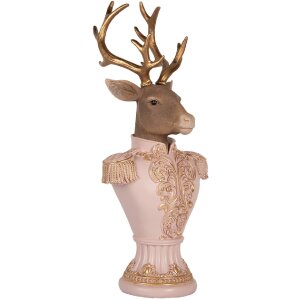 Buste de cerf décorative Clayre & Eef 16x14x36 cm