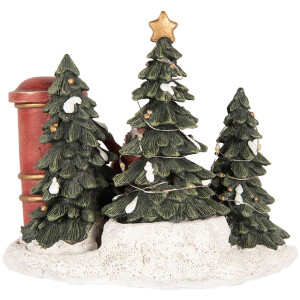 Clayre & Eef 6PR5373 Déco Enfant à la Boîte aux Lettres LED 16x12x14 cm