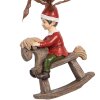 Clayre & Eef Décoration Suspendue Enfant Cheval à Bascule 7x3x9 cm
