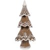 Clayre & Eef Décoration Sapin de Noël 7x5x11 cm Braun-Weiß