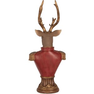 Buste de cerf décorative Clayre & Eef 16x14x36 cm