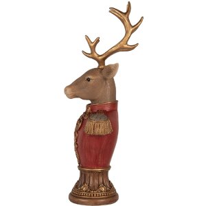 Buste de cerf décorative Clayre & Eef 16x14x36 cm