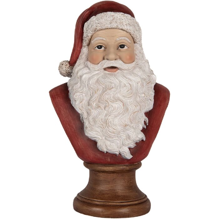 Clayre & Eef Buste Décorative Père Noël 18x12x30 cm