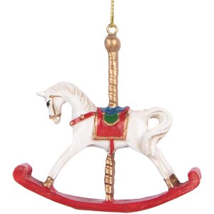 Cheval à bascule suspendu Clayre & Eef 8x2x7 cm