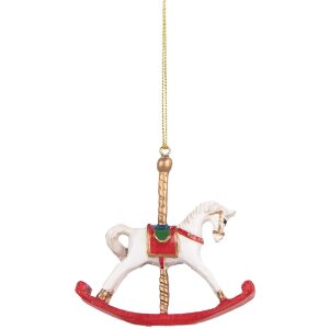 Cheval à bascule suspendu Clayre & Eef 8x2x7 cm