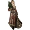 Décoration Père Noël Clayre & Eef 6PR5590 24x17x47 cm Rouge et Doré