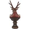 Buste Décoration Renne Clayre & Eef 6PR5593 12x10x27 cm Braun Rot