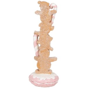 Clayre & Eef 6PR5682 Décoration Bonhomme de Pain d’Épices 10x10x27 cm