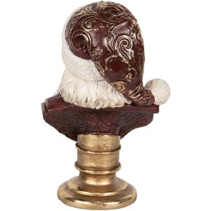Buste Décoration Père Noël Clayre & Eef 17x15x27 cm
