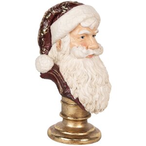 Buste Décoration Père Noël Clayre & Eef 17x15x27 cm