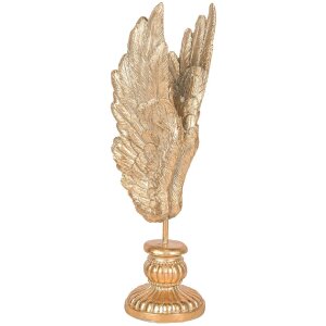 Clayre & Eef 6PR5685 Décoration Ailes Dorées 10x10x33 cm