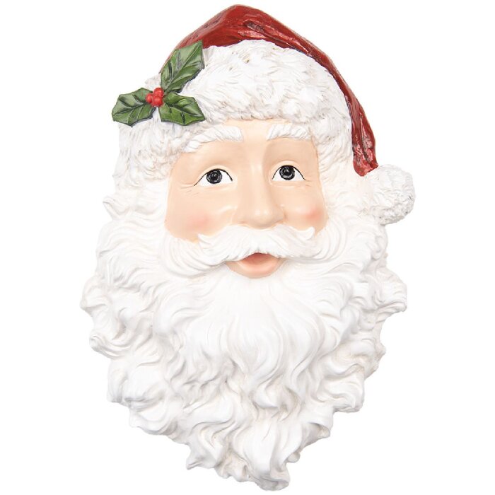 Décoration Murale Père Noël Clayre & Eef 32x9x45 cm