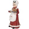 Clayre & Eef 6PR5696 Femme de Noël Décorative 15x15x30 cm