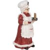 Clayre & Eef 6PR5696 Femme de Noël Décorative 15x15x30 cm