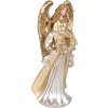 Clayre & Eef Décoration Ange 16x13x35 cm Doré Argenté