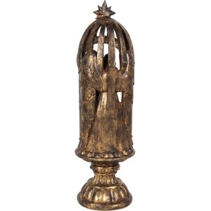 Groupe de Noël Doré et Marron Clayre & Eef 6PR5702 Ø 14x43 cm
